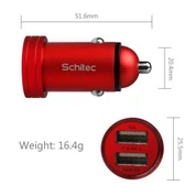2.4A Double Usb Car Charger Għall-android
