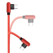 Kejbil tad-Data tal-Iċċarġjar tal-Usb tal-Kap tal-Mikro Metall 90 Grad