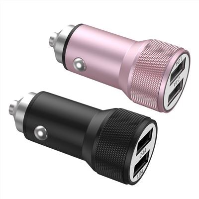 Ċarġer tal-Karozza USB tal-metall