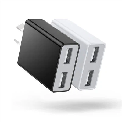 Ce Fcc Rohs Ċertifikat ta 'Kwalità Għolja 2a Ċarġer tal-ħajt USB Doppju